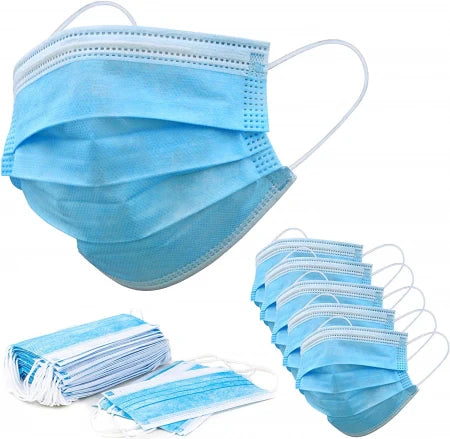 3PLY Surgical Face Masks Level 2 with Ear Loop Anti - Fog - TGA Approved Box of 50 - Blue Softmed